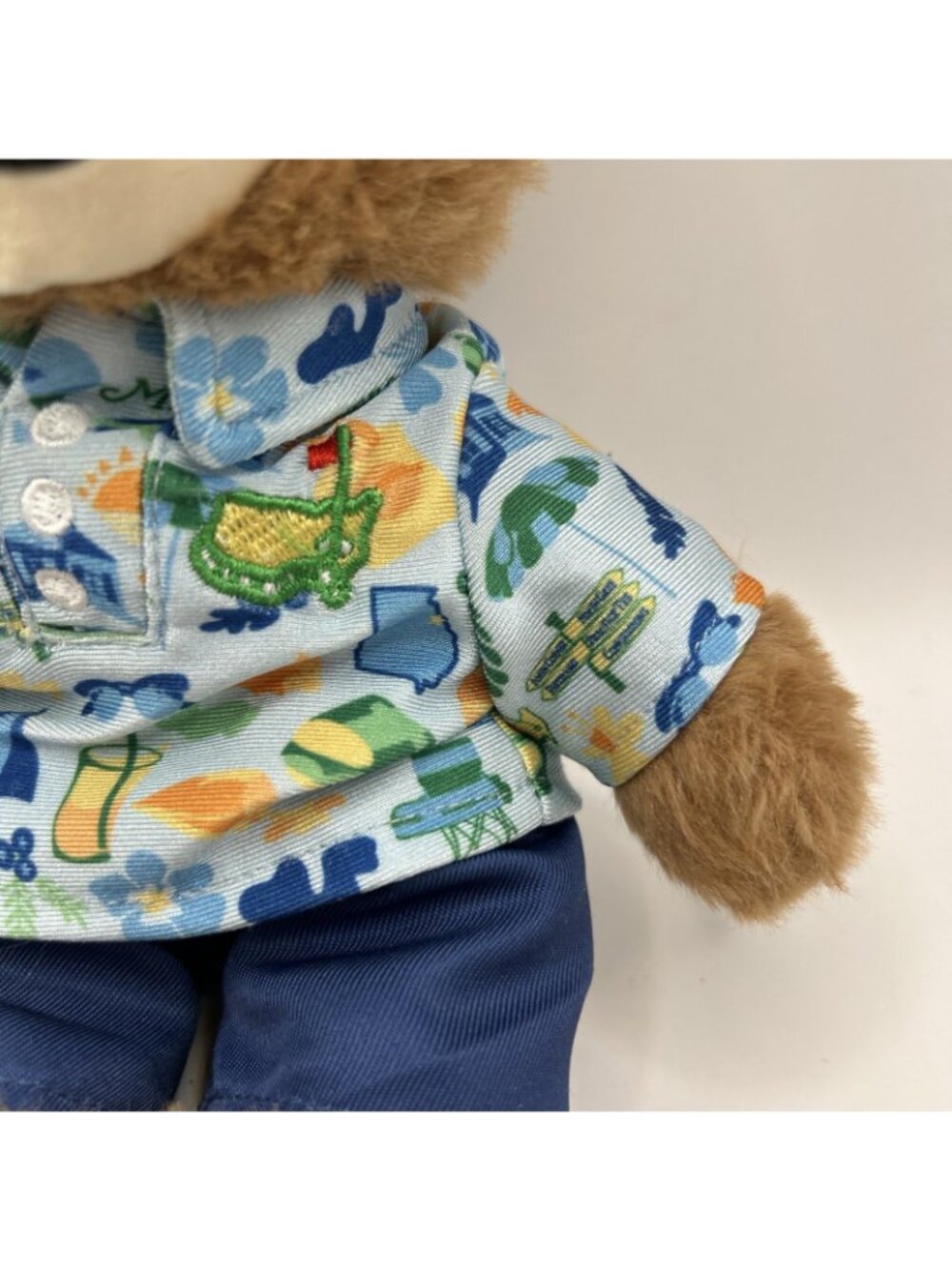 2026 Masters Tournament Boy Teddy Bear Plush Blue Shirt Cap Stuffed Animal Golf - Picture 6 of 16